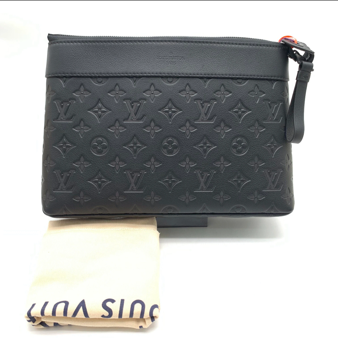 95新 LouisVuitton/路易威登 Lv黑老花手拿包/Z157