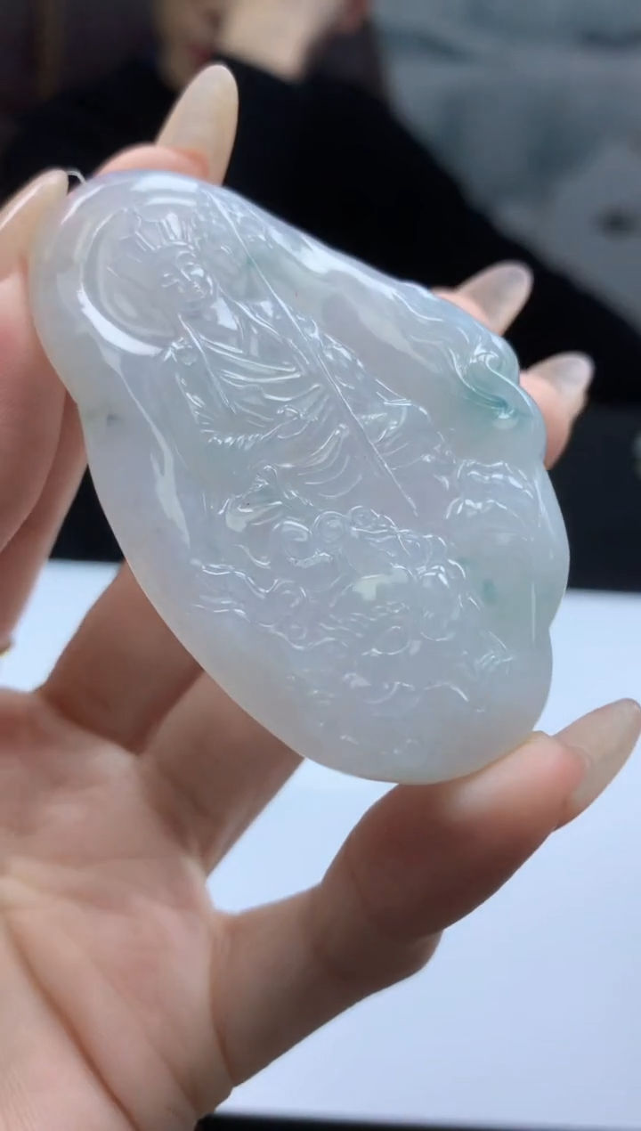 【闪购商品】定制翡翠未镶嵌009ee-毛货文殊30