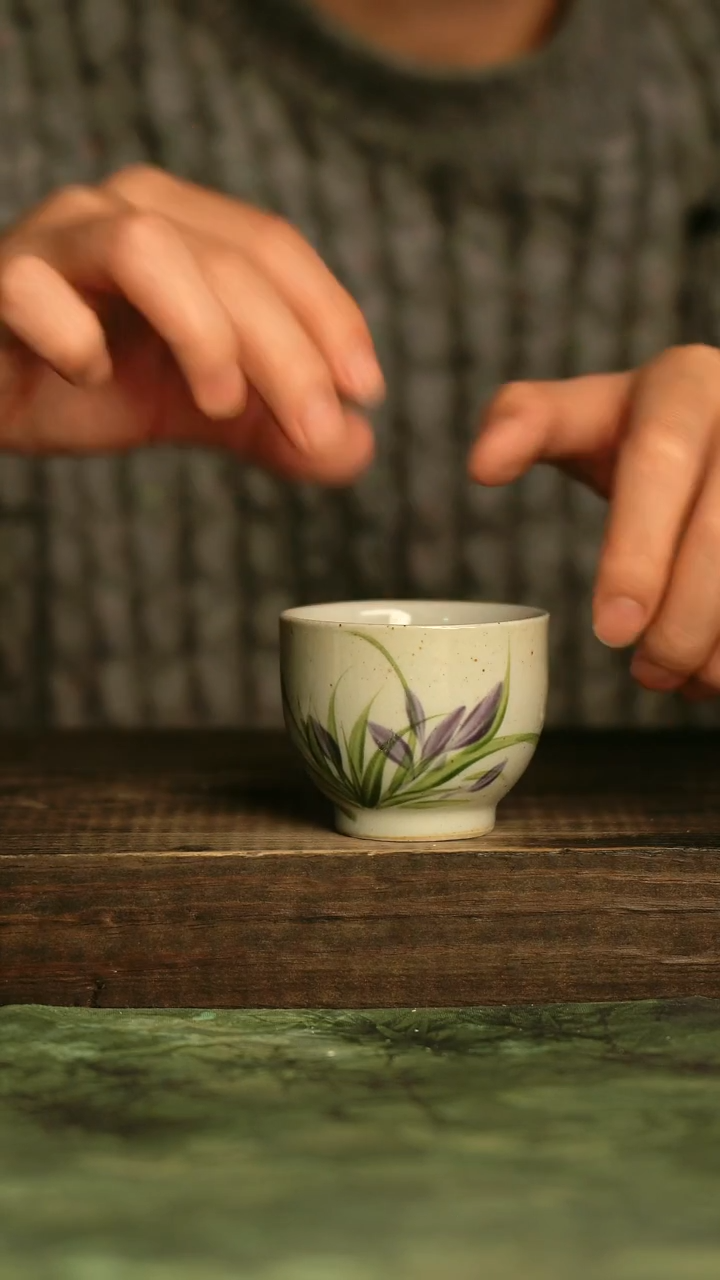 釉下彩手工手绘瓷器青诗集手工手绘瓷器