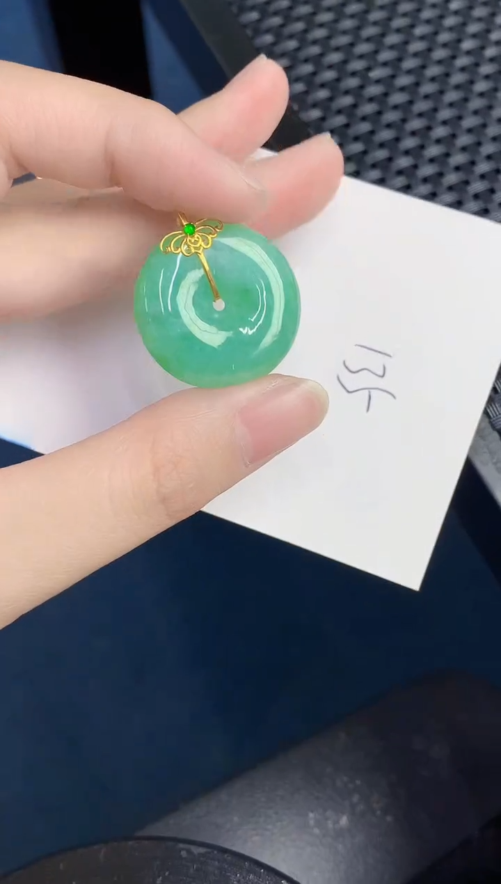 【闪购商品】翡翠颈饰18K金镶嵌000000000