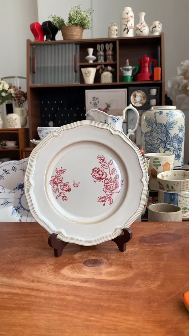 瓷【清仓福利】玫瑰印记盘子1个