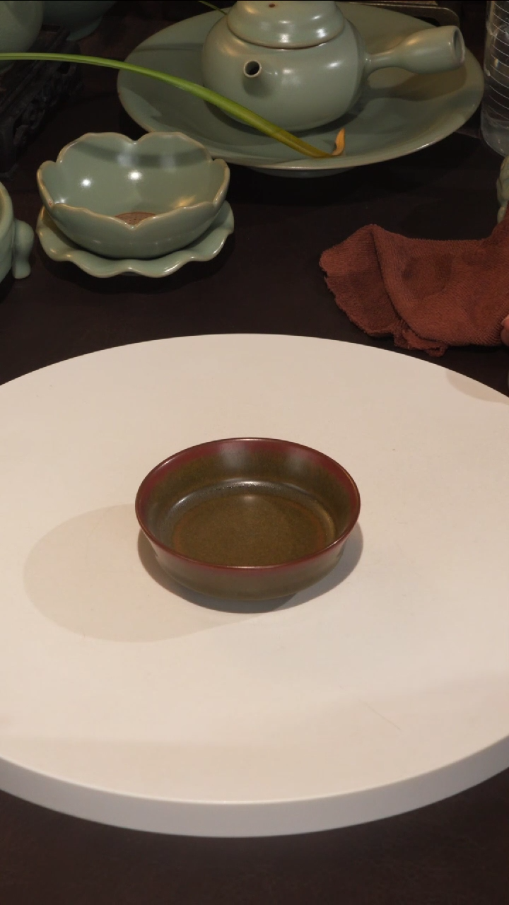 杯宣宝汝瓷原矿原釉