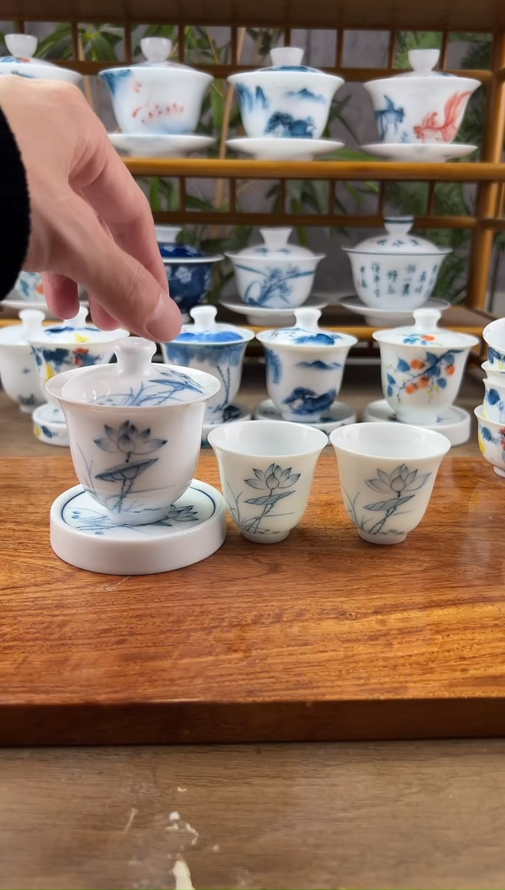 【闪购商品】全品素莲美人备+品香杯2个+小盖置
