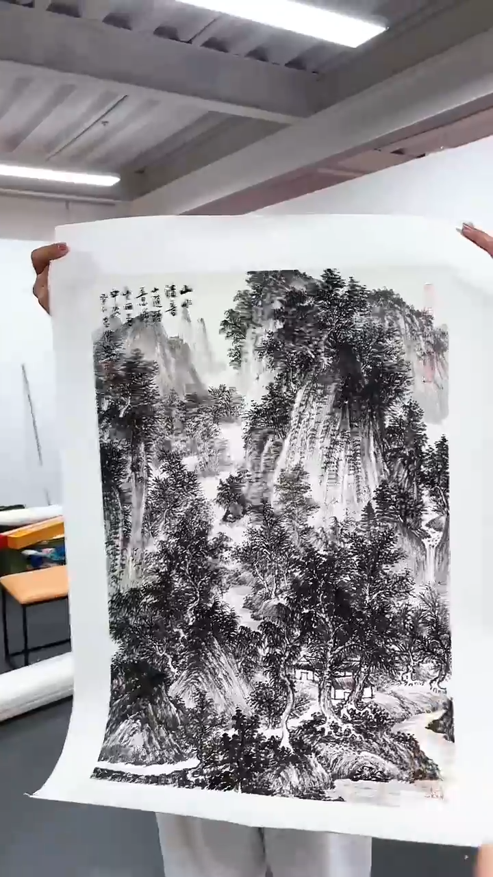 国画刘老师绘画作品  带荣宝斋宁波证书