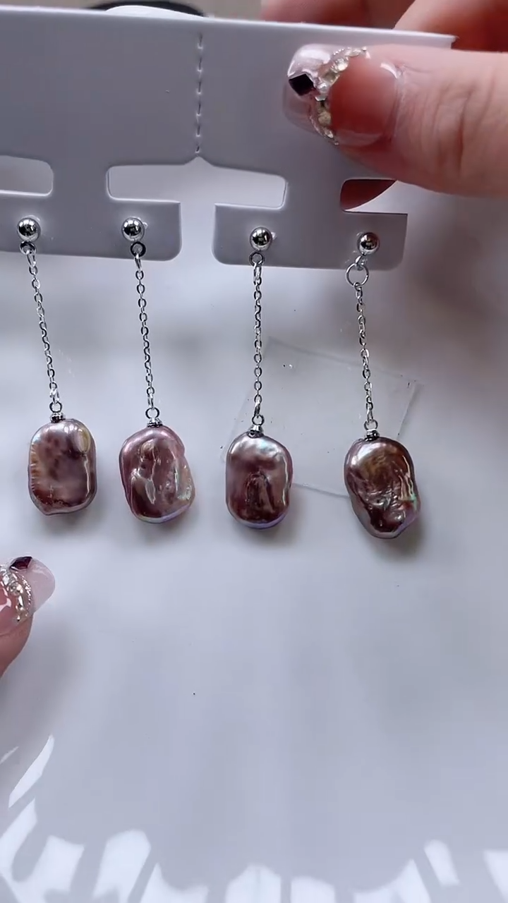 未镶嵌耳饰淡水珍珠【纯恬饰品】（多样性发货发一）