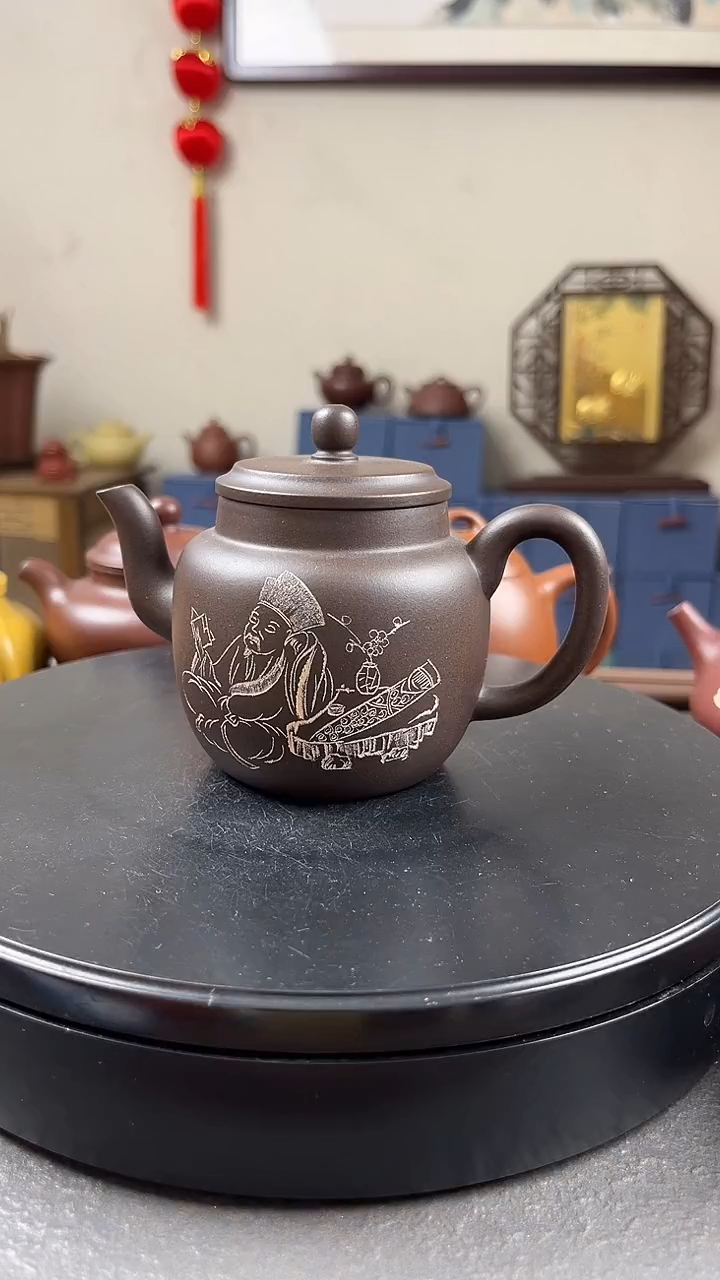 茶壶紫砂原矿情韵宫灯