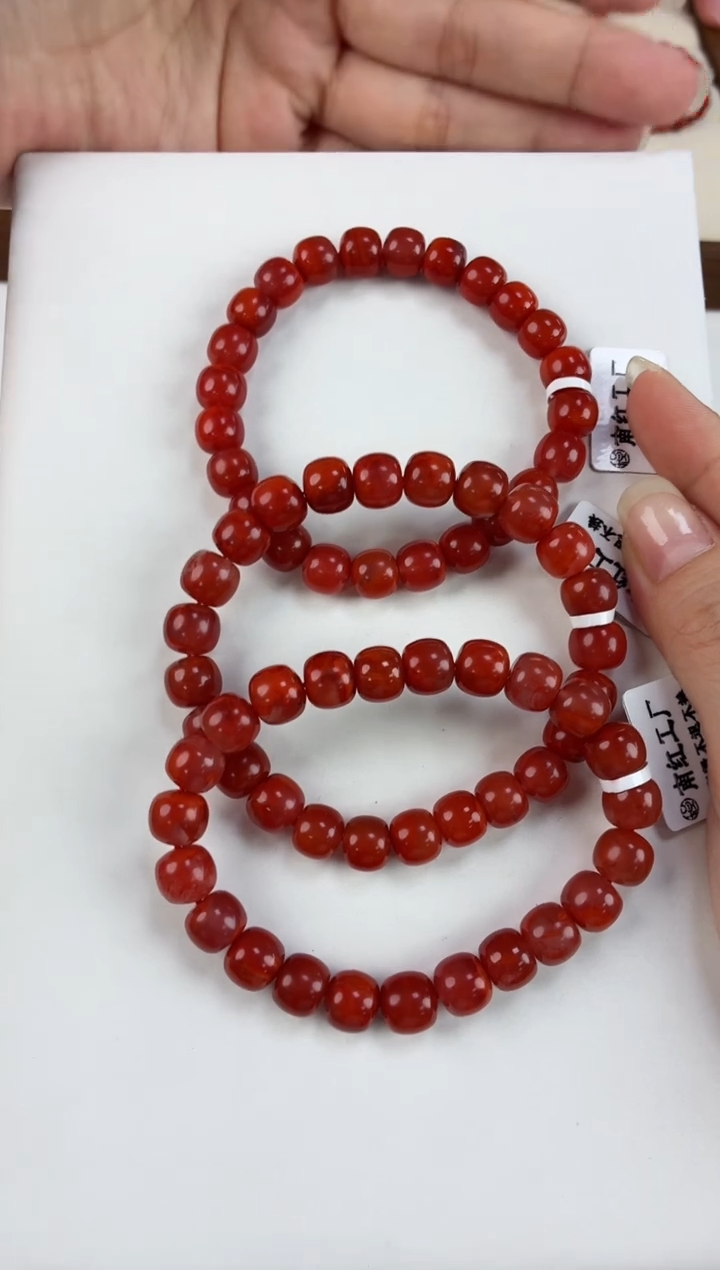 未镶嵌瓦西老型手串9+南红玛瑙（多样式发其一）