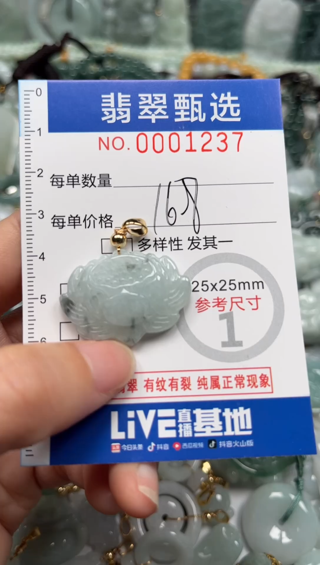 【闪购商品】翡翠颈饰未镶嵌00..1237