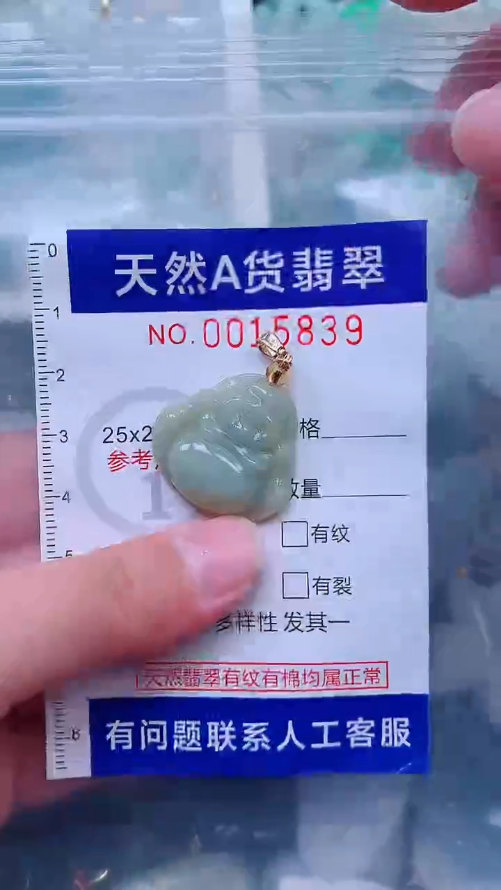吊坠(不含链)未镶嵌翡翠1