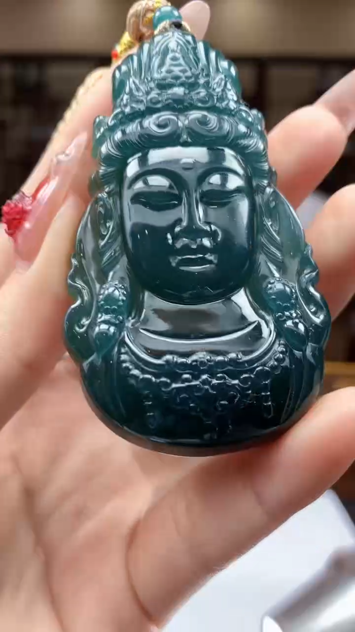 【闪购商品】定制翡翠未镶嵌1002ry-毛货挂件45