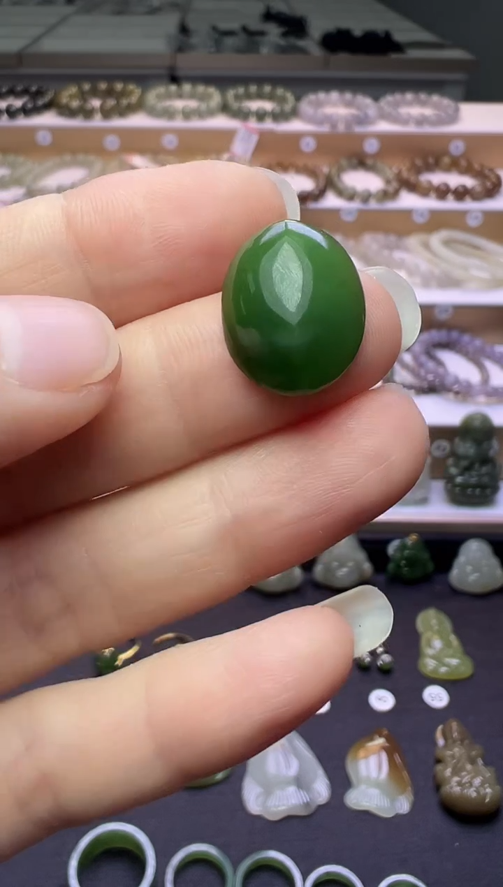 颈饰未镶嵌和田玉130号链接微瑕疵约卡18*14*5