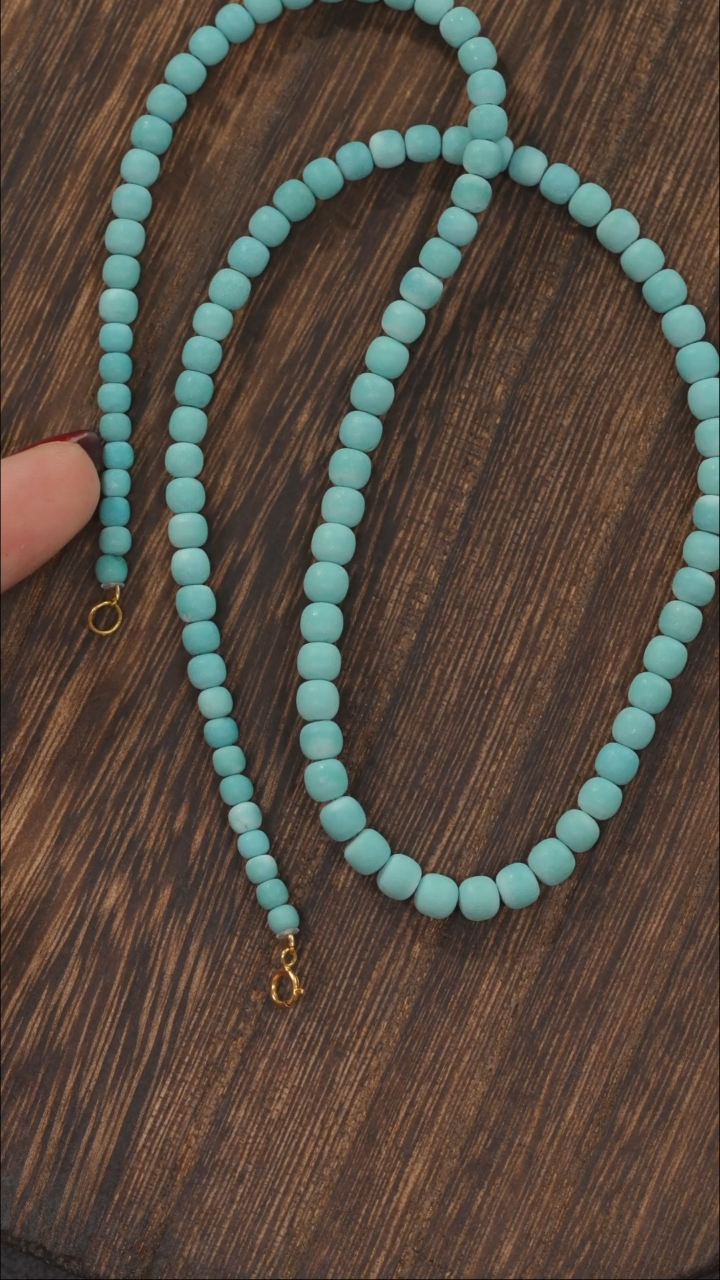 【闪购商品】绿松石项链18K金镶嵌1