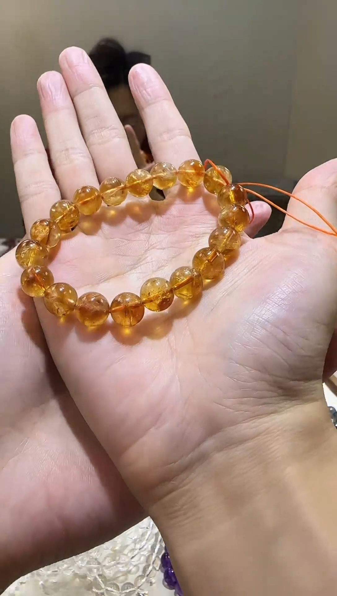 【闪购商品】水晶手链未镶嵌黄塔晶10