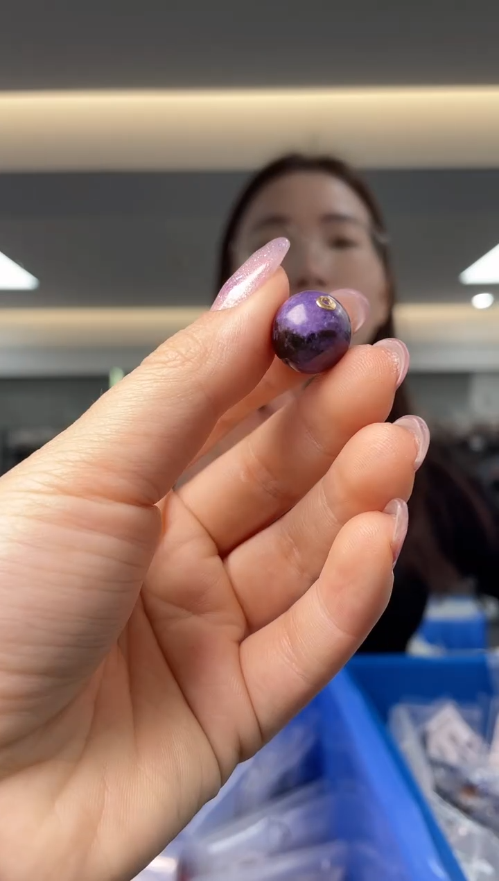 【闪购商品】查罗石（紫龙晶）`18K金镶嵌（多样性发一件）