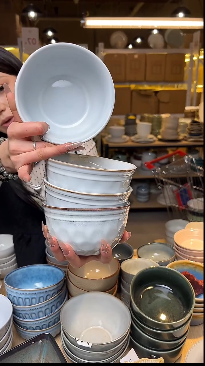 瓷215外贸尾货窑变釉下彩默外微瑕