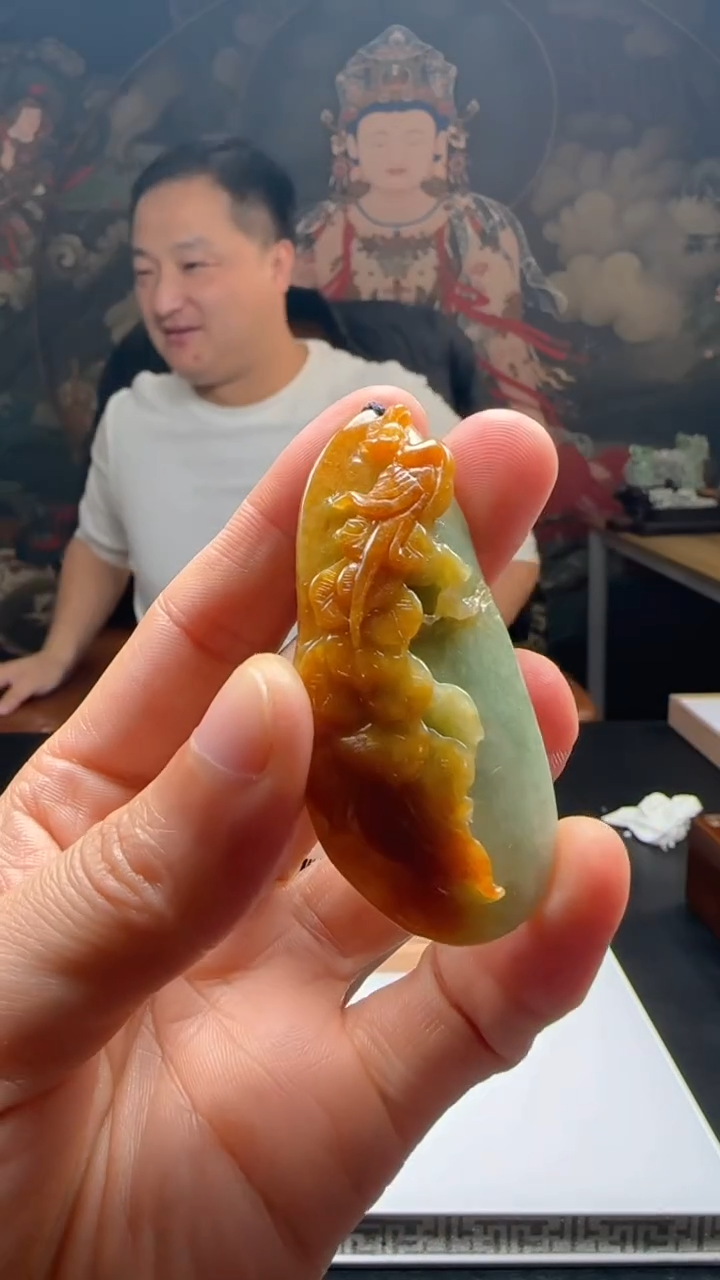 【闪购商品】定制翡翠未镶嵌L-@@QJSX12281