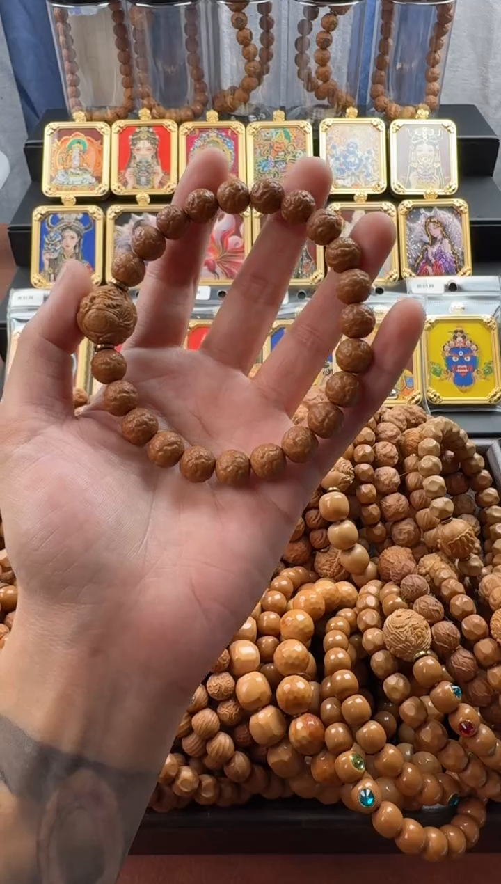 手串猴头核桃舍利送单颗雕刻手工