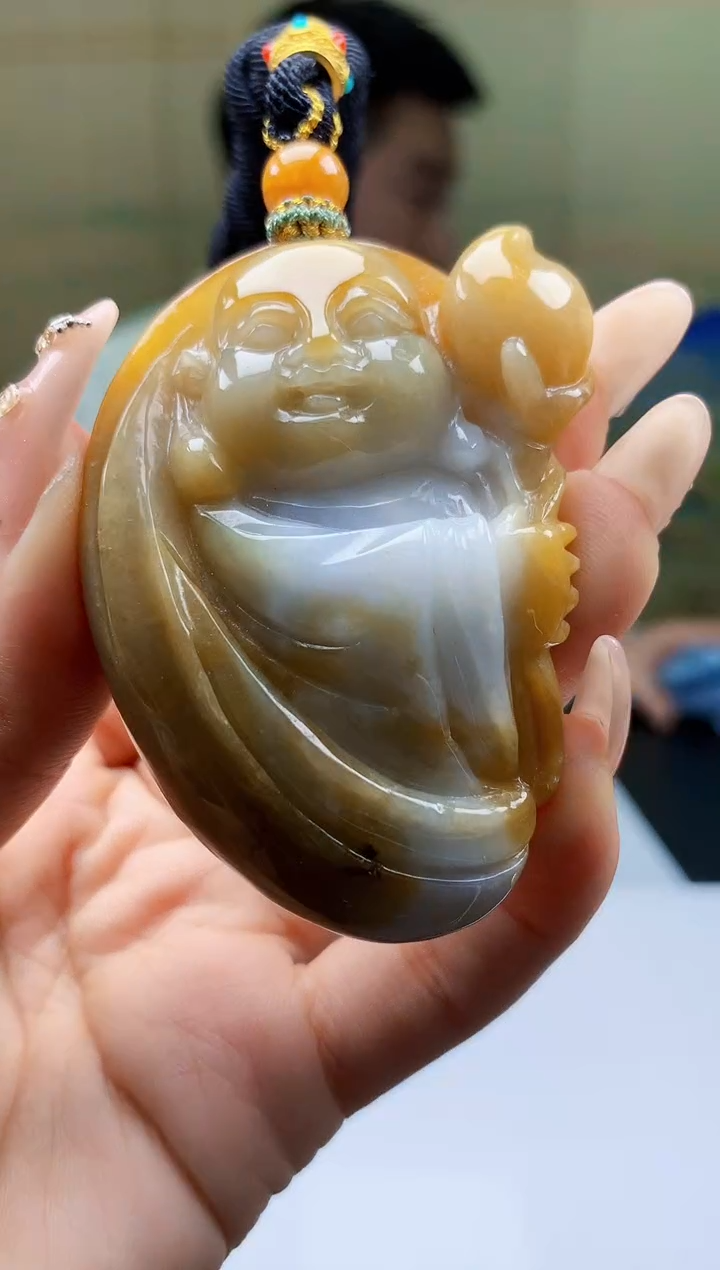 【闪购商品】定制翡翠未镶嵌5028ty-毛货挂件42