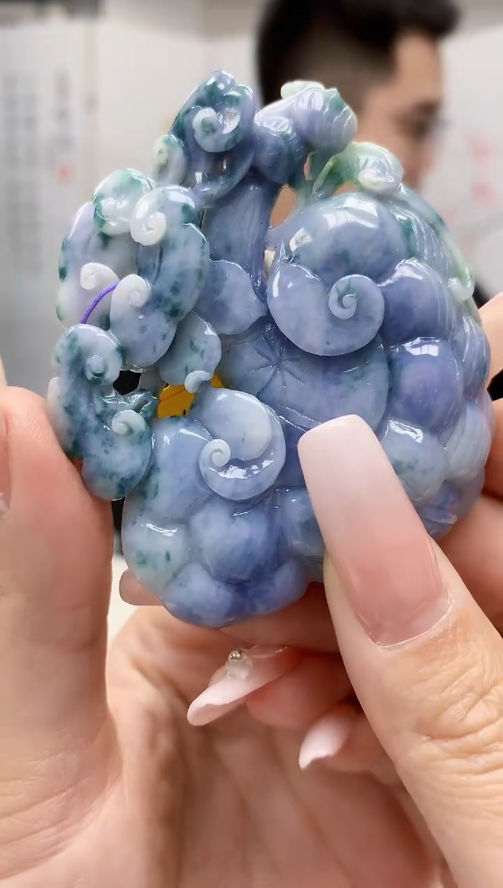 【闪购商品】定制翡翠未镶嵌5153lr-毛货挂件27