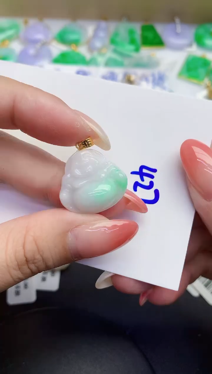 翡翠未镶嵌颈饰缅甸天然翡翠A货