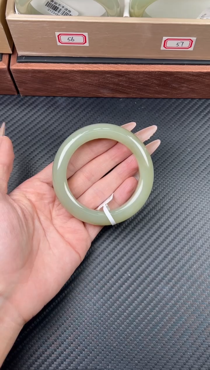 未镶嵌手镯和田玉若羌微色差55m