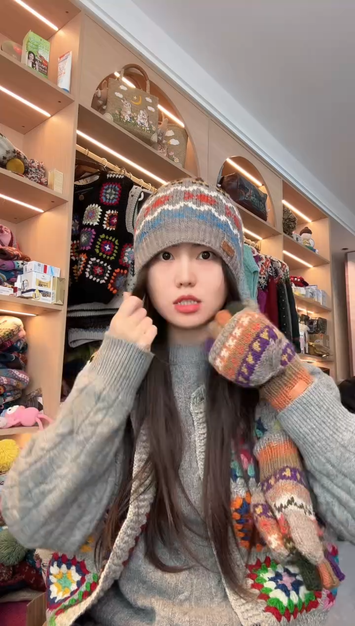 羊毛年年有鱼帽   