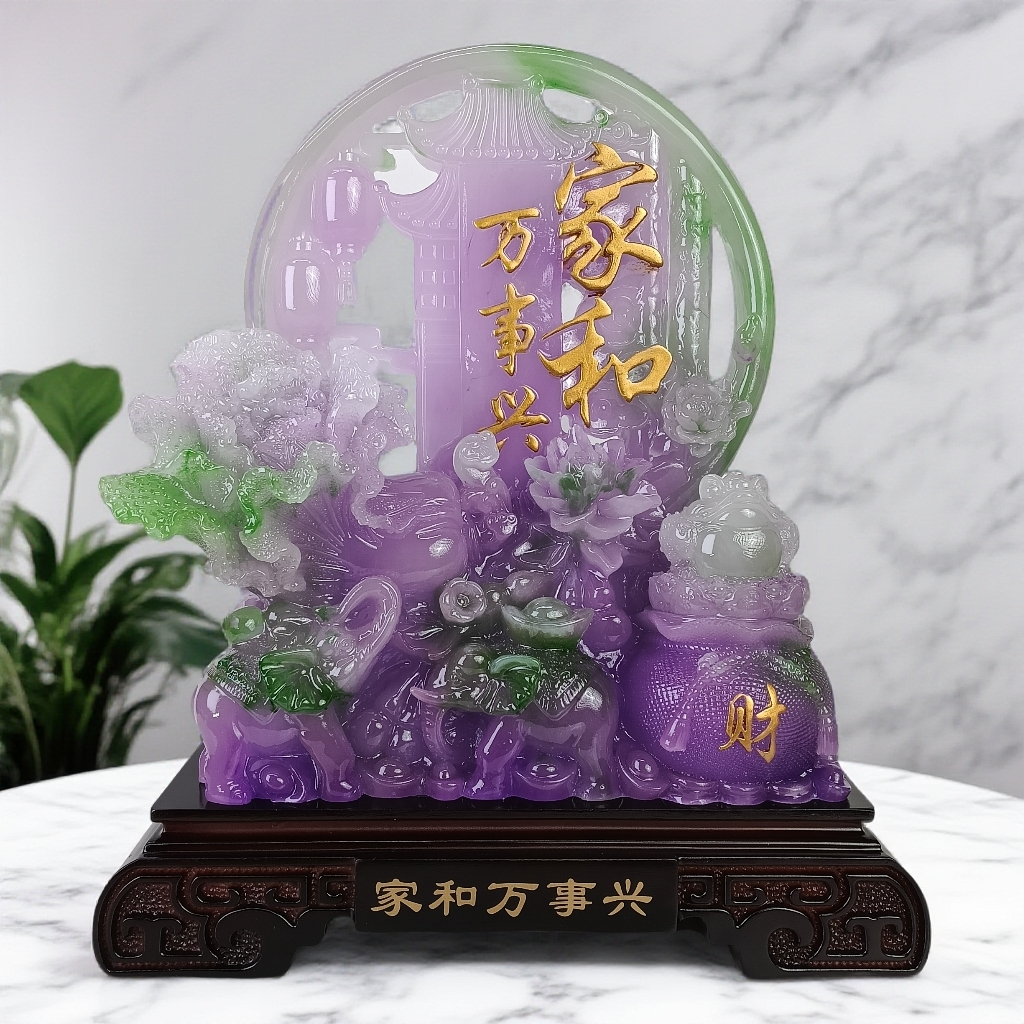 【家和万事兴】新款网红客厅玄关电视柜酒柜结婚乔迁送礼装饰摆件