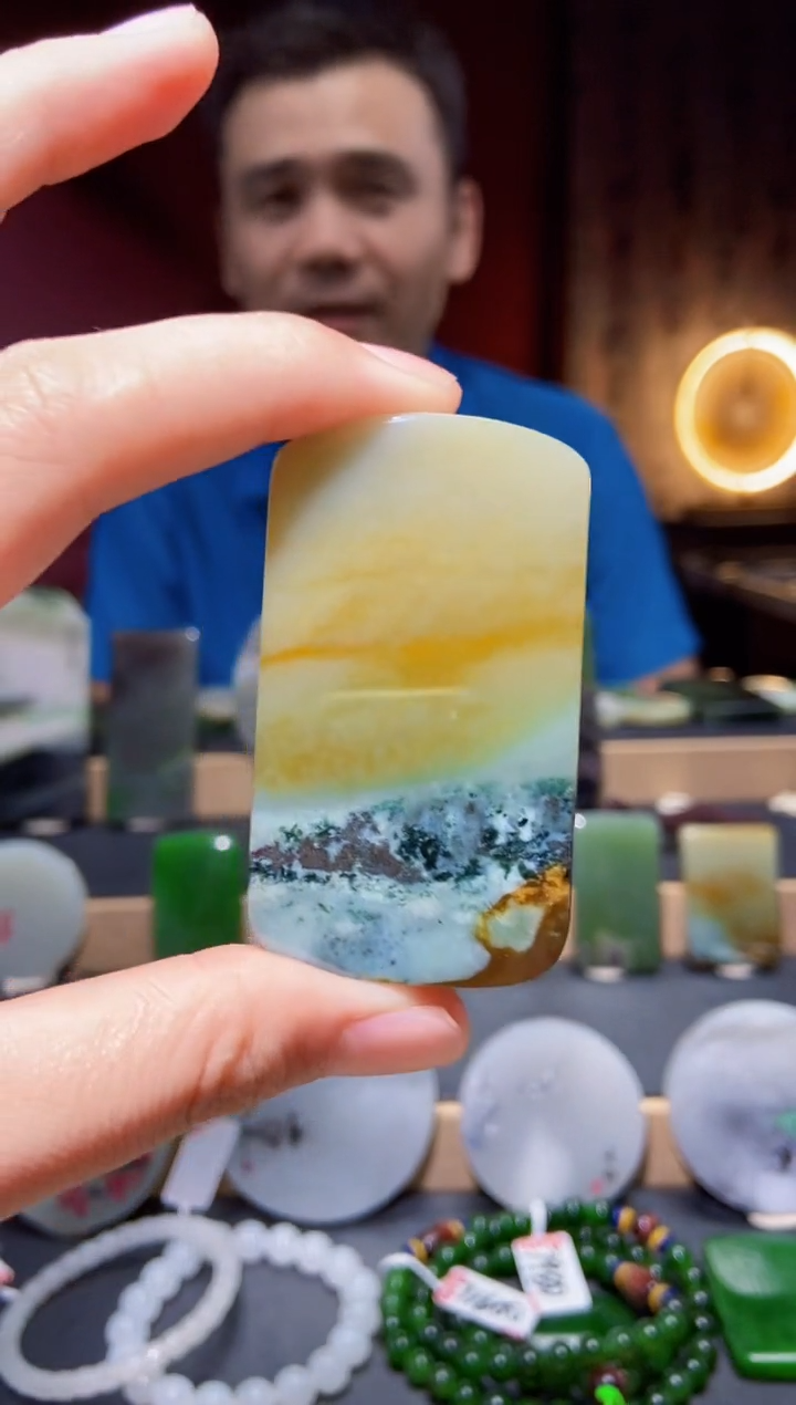 和田玉未镶嵌挂件yc