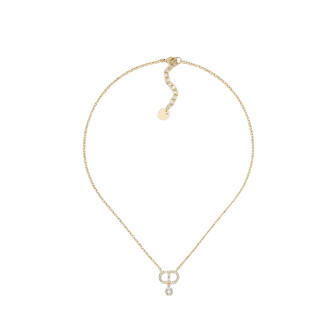 合金项链 红楼 字母D吊坠镶嵌项链  ZF-B480