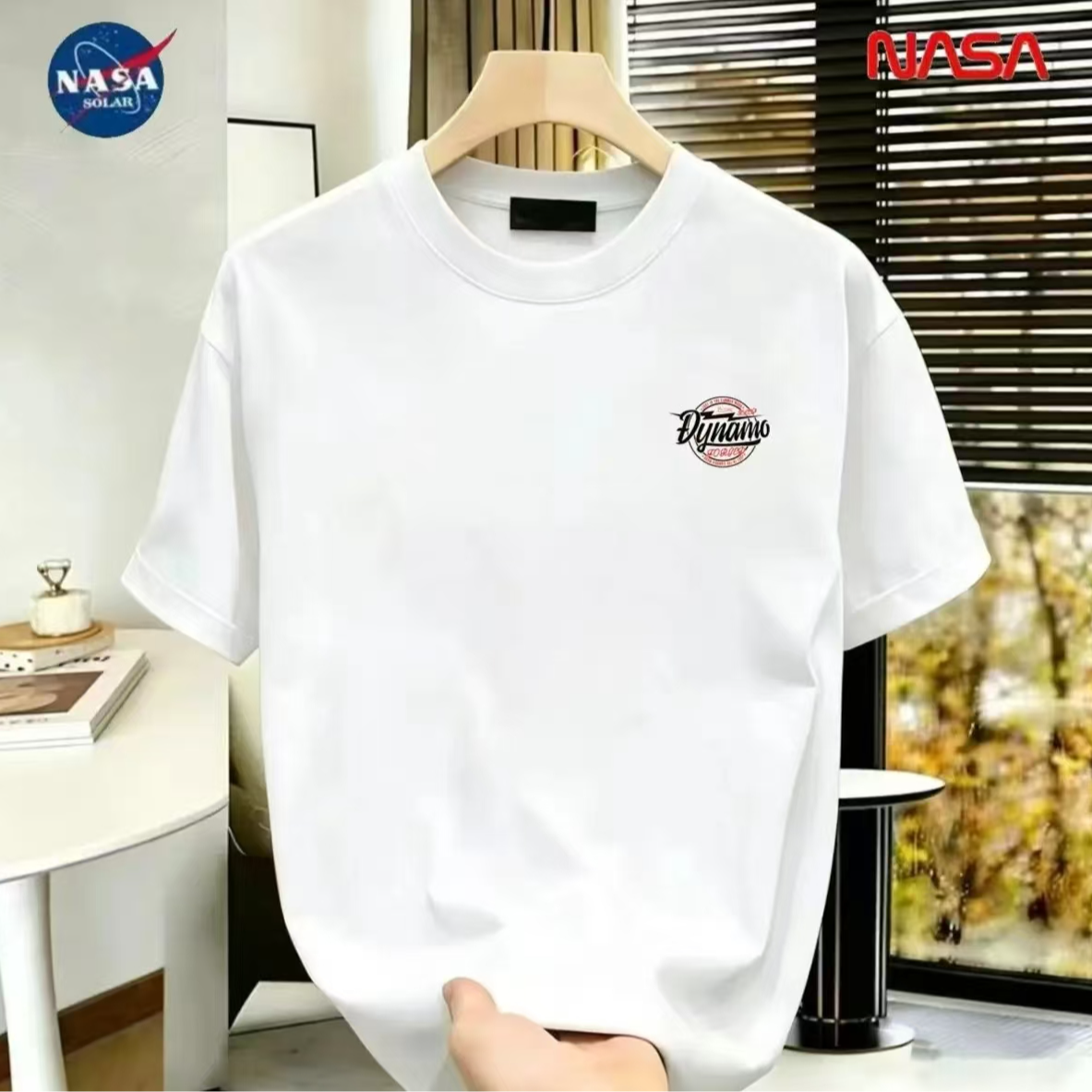 NASA联名纯棉夏季圆领短袖T恤微宽松时尚男女同款休闲百搭02