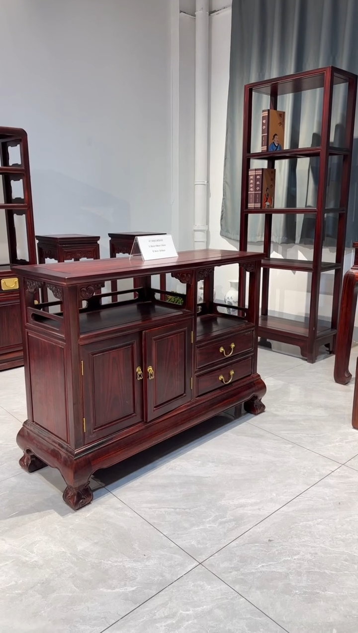 木（红木类）老*哥98长古典茶水柜（15天内发货）