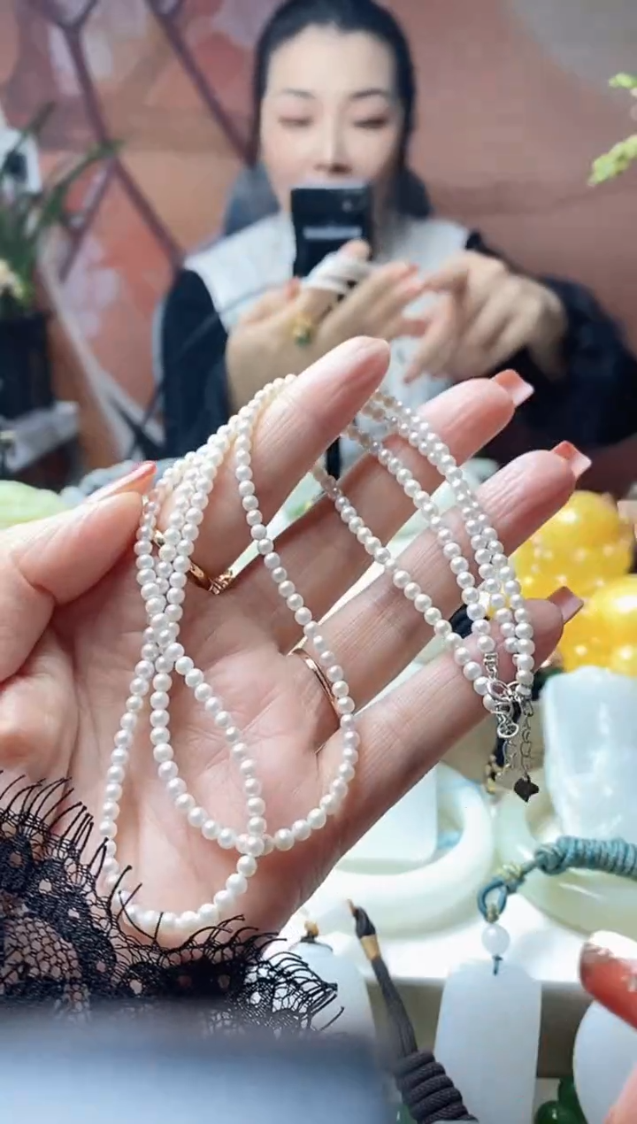 未镶嵌项链淡水珍珠项链