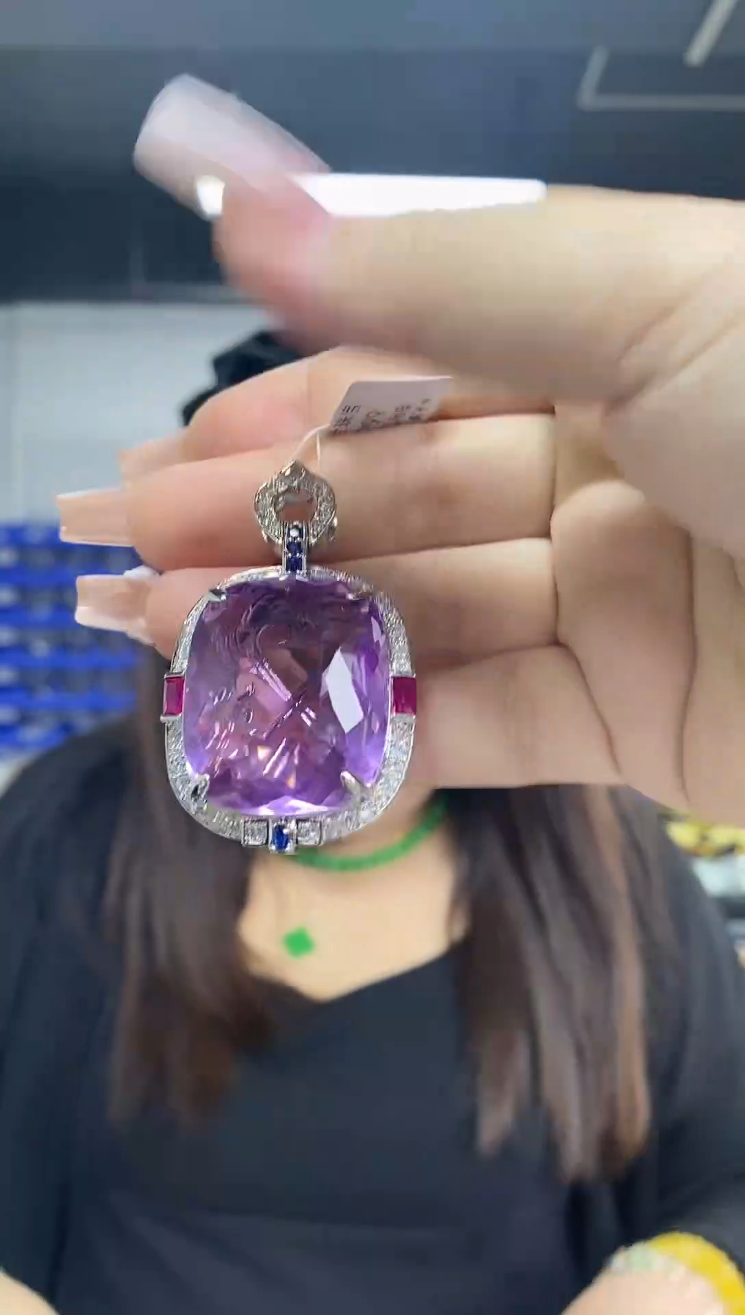 吊坠未镶嵌水晶多样性发其一颜色微差