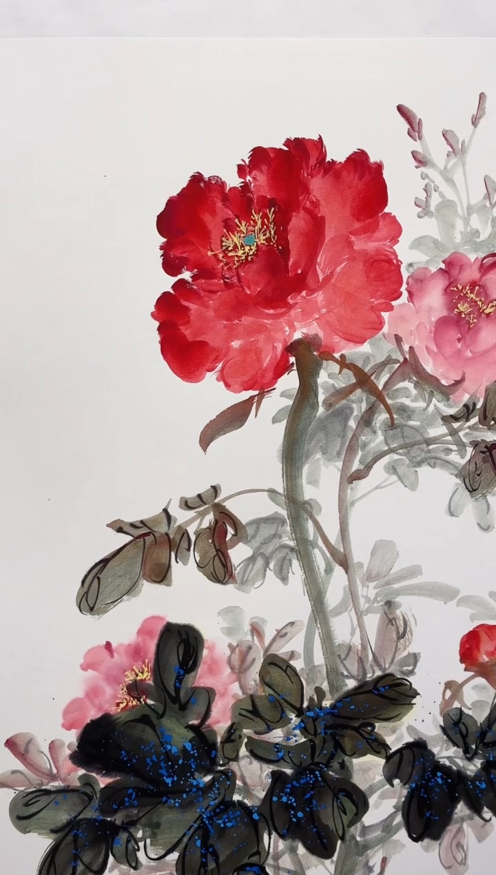 国画秦燕格国画手绘作品Y4