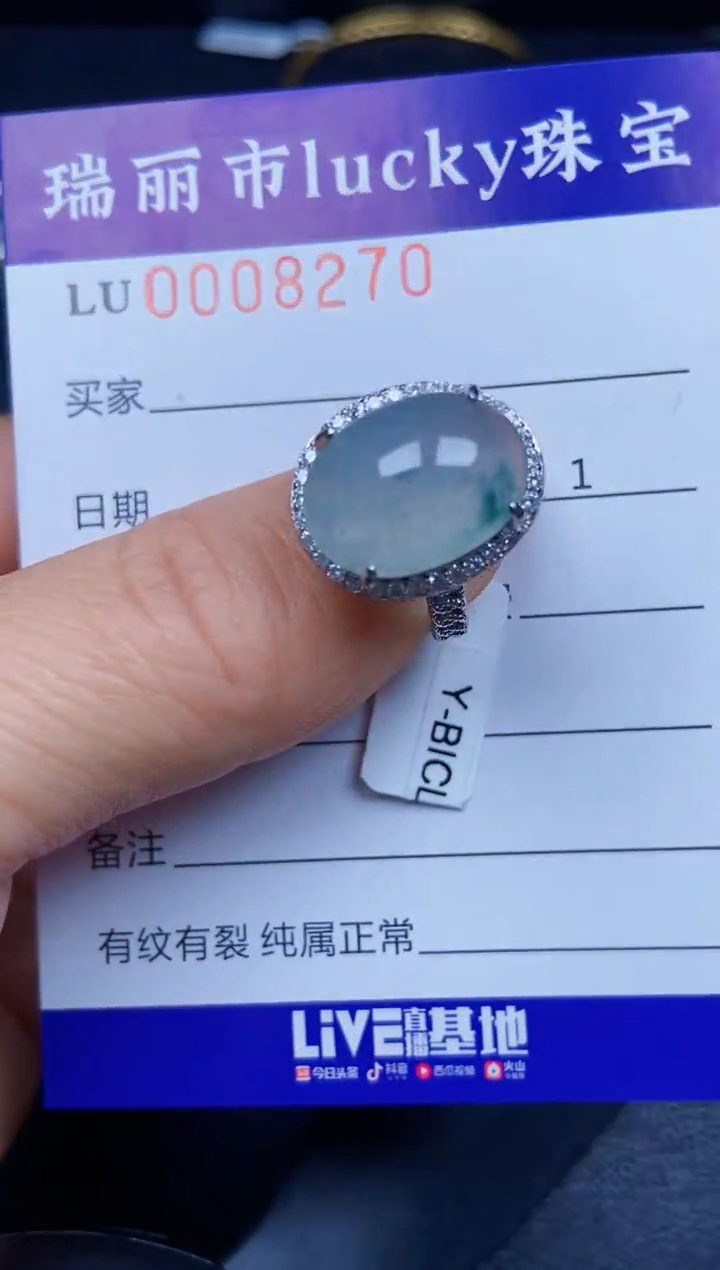 【闪购商品】翡翠颈饰银S925镶嵌8270