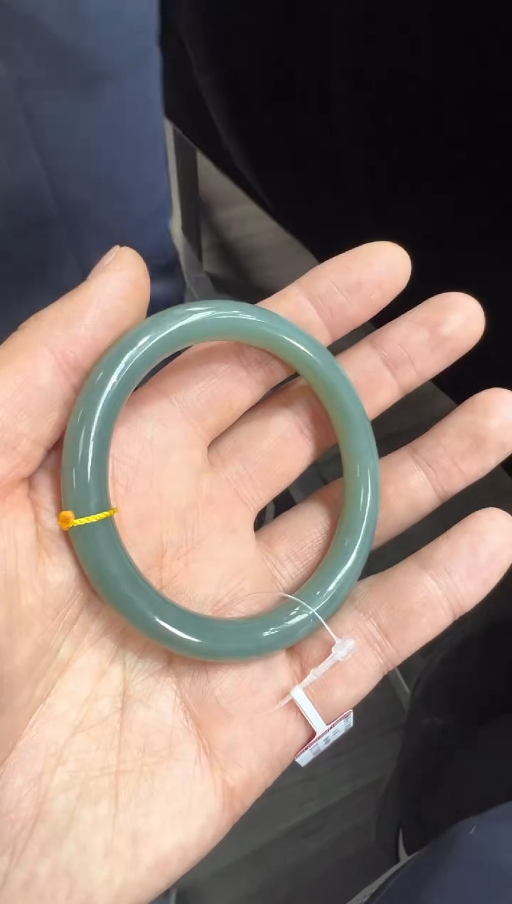 未镶嵌手镯和田玉用****7且末蓝59+手镯