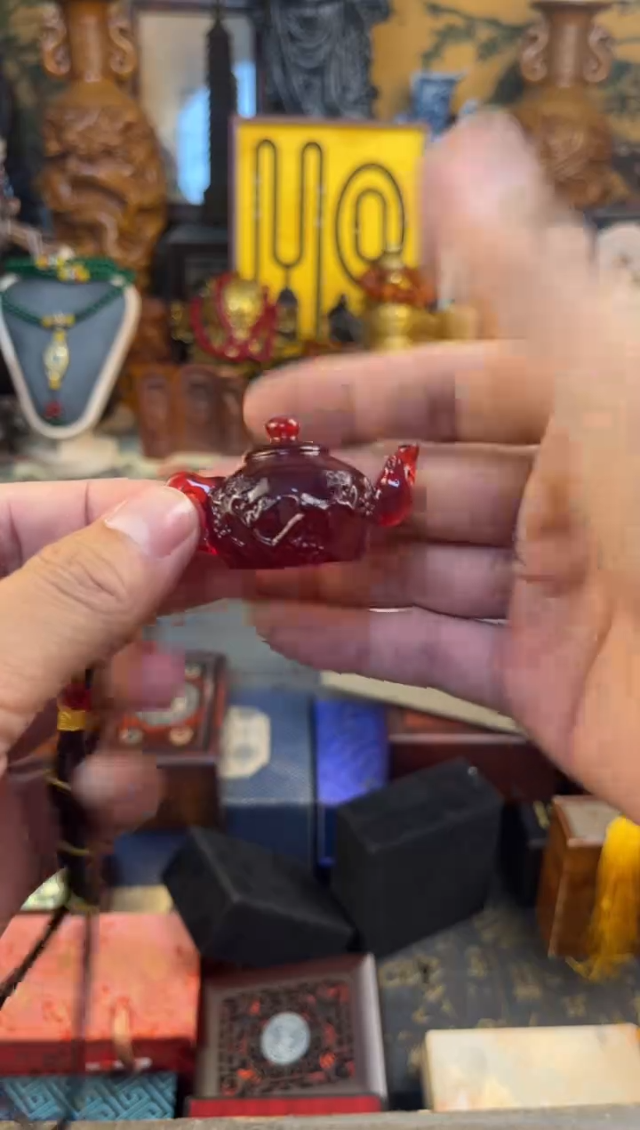 滴血莲花菩提把件所见即所得