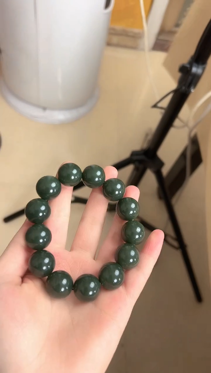 【闪购商品】和田玉手链未镶嵌新疆和田玉且末蓝手串18