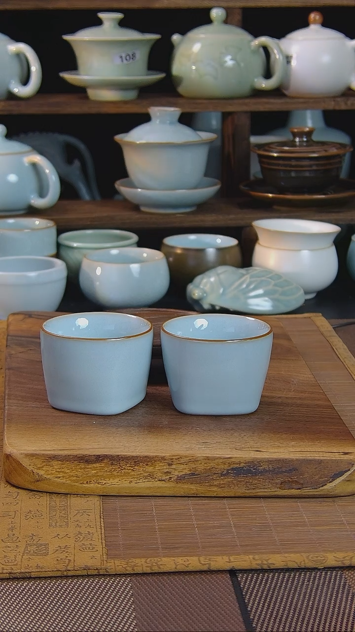 原矿原釉汝瓷福利杯