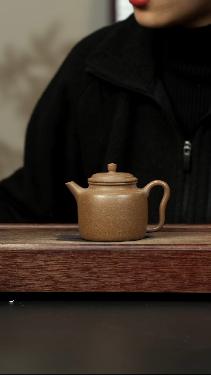 茶壶紫砂芝麻绿 汲直