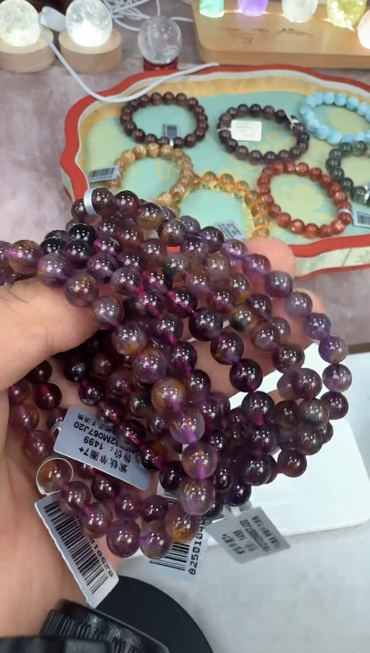 【闪购商品】水晶手链未镶嵌YW2732 约7mm多样性发一件