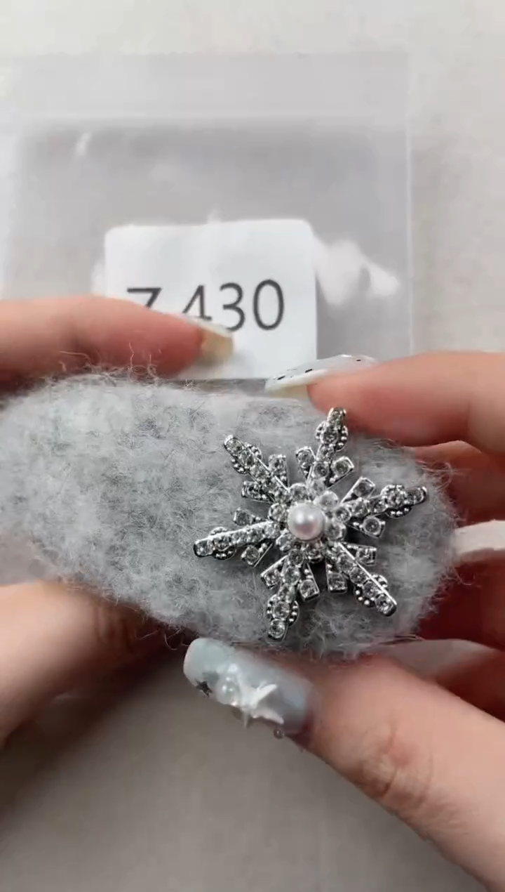 未镶嵌发夹淡水珍珠Z430