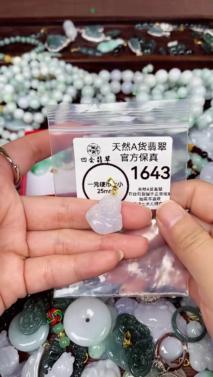 【闪购商品】翡翠颈饰未镶嵌天然A货翡翠1643