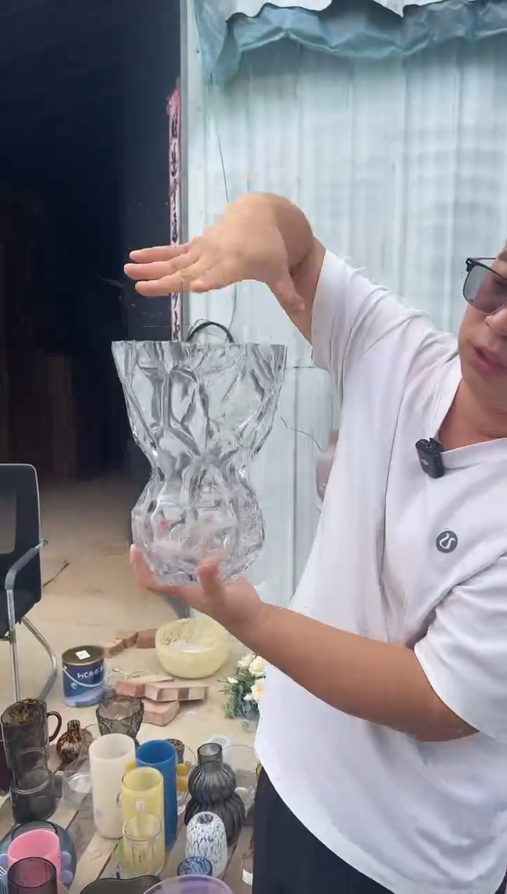 玻璃花瓶用于客厅桌面插花装饰