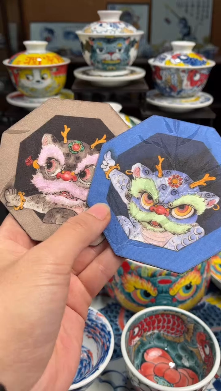 拙明院（宠粉价格）一对杯垫