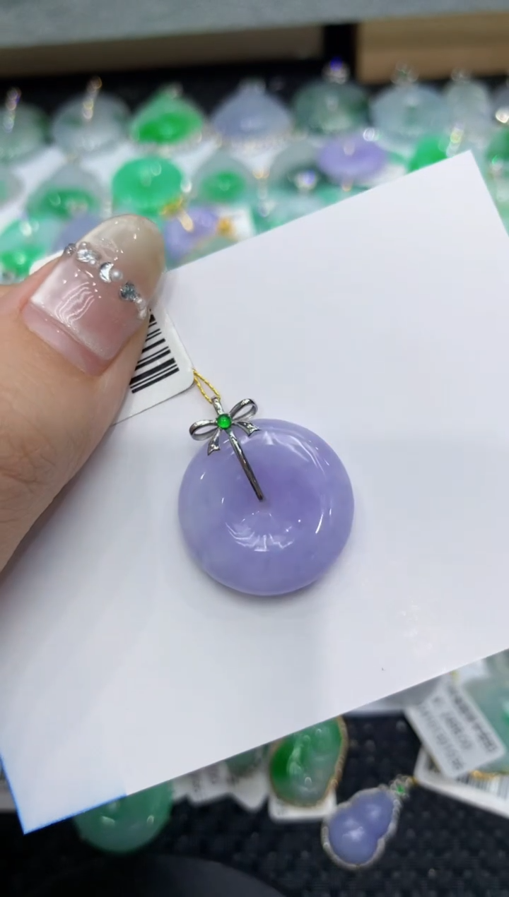 【闪购商品】翡翠颈饰18K金镶嵌222222222