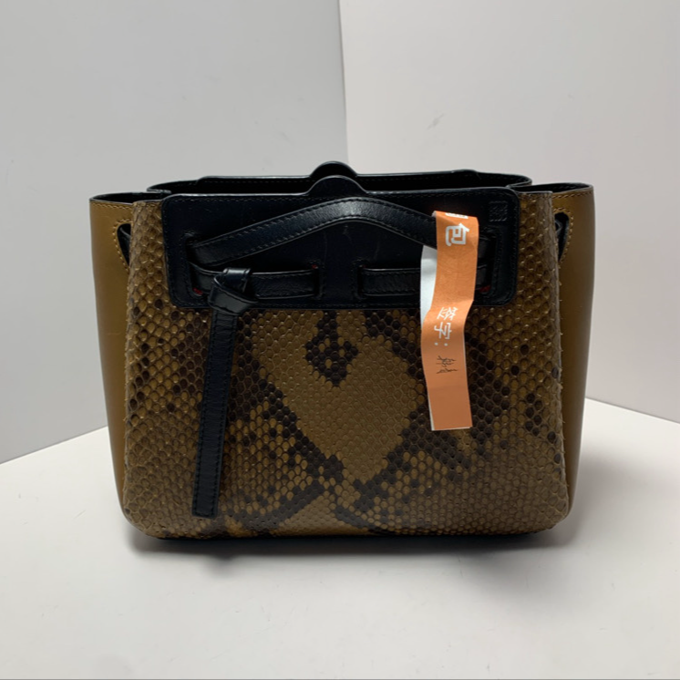 95新 LOEWE/罗意威 蛇皮 GATE 托特包 斜挎包 24CM /P205234976