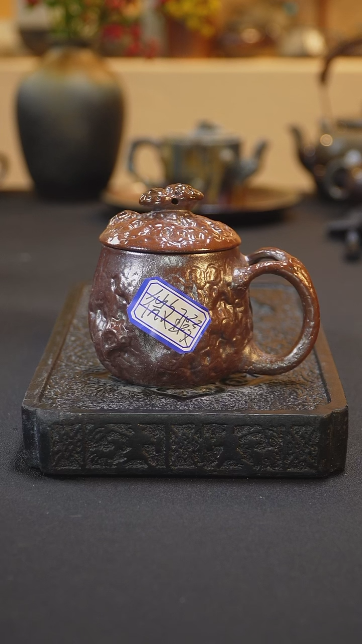 茶壶紫砂纯自然柴烧