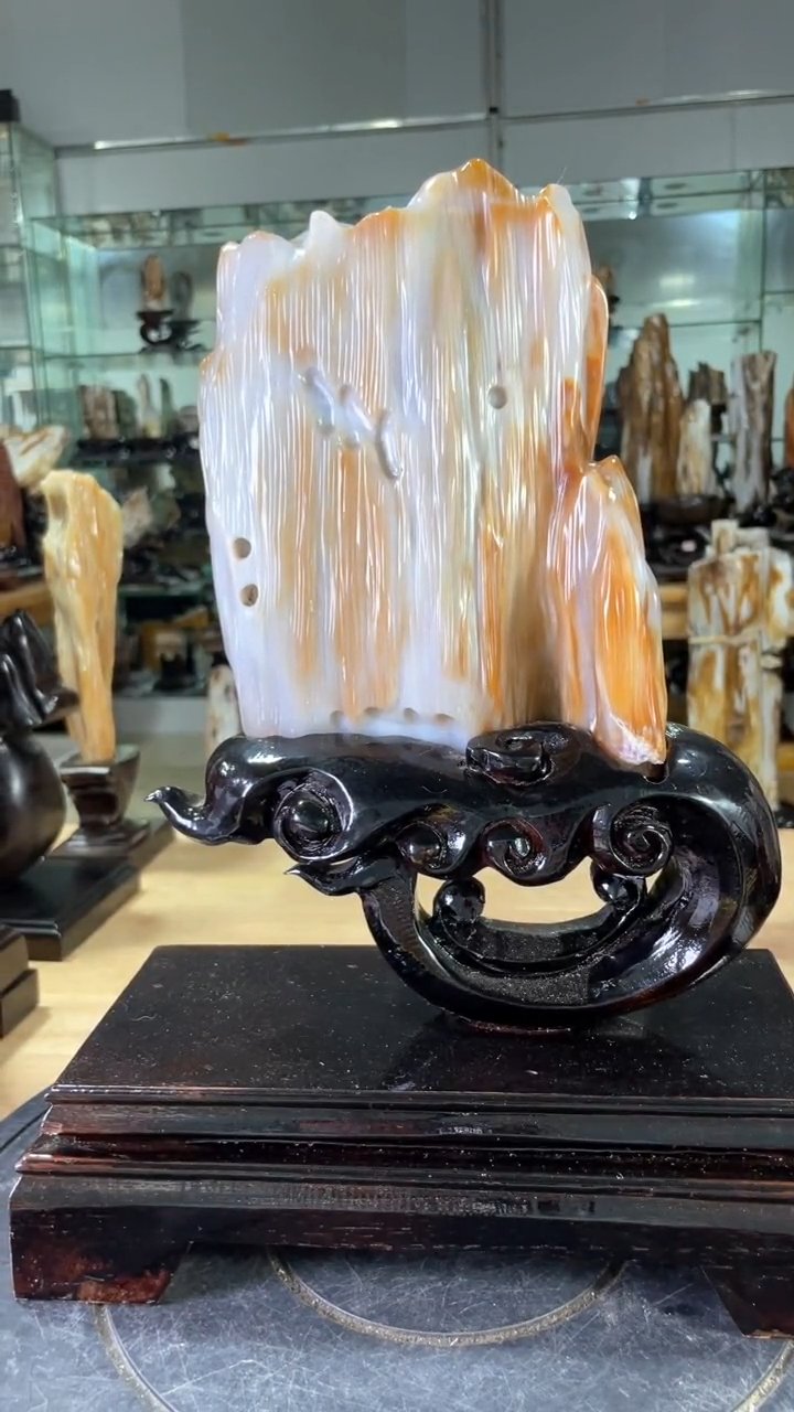 【闪购商品】硅化玉珠宝奇石未镶嵌650