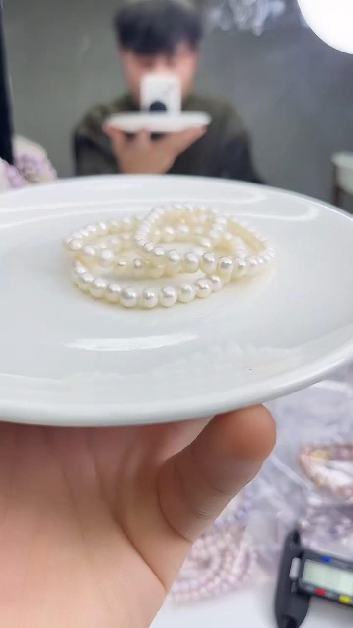 未镶嵌手链淡水珍珠白色系手链